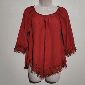 Always Indigo 1/2 Sleeve Top